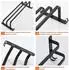 LuxusKollektion Handtuchhalter ohne Bohren, 3 Stangen, Aluminium, 60cm, schwarz