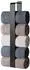 LuxusKollektion Handtuchhalter selbstklebend, Edelstahl, schwarz, 42cm