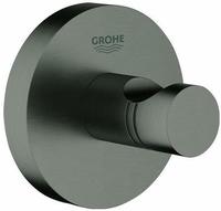 Grohe Bademantelhaken Essentials verd. Befestig., hard graphite geb&uuml;rstet