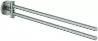 GROHE Handtuchhalter ESSENTIALS 2-armig, schwenkbar, 439mm supersteel