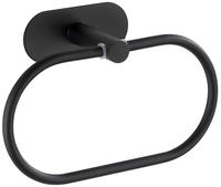 WENKO Turbo-Loc Edelstahl Handtuchring Mod. Orea Black Matt Befestigen ohne bohren