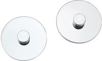 WENKO Turbo-Loc Adapter Uno Chrom, 2er Set Befestigen ohne bohren 19742100