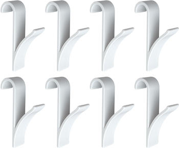 Wenko Haken für Handtuchheizkörper weiß 8er-Set (69311800)