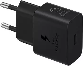 Samsung EP-T2510 Schnellladeadapter 25W ohne Kabel Schwarz Samsung EP-T2510 Schnellladeadapter 25W ohne Kabel Schwarz