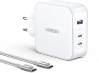 UGREEN 15339, UGREEN Nexode GaN 140W Triple USB Charger - White