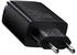 Baseus Wandladegerät Compact 2xUSB-A + USB-C QC 3.0 PD 30W 3A, Schwarz