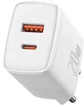 Baseus Wandladegerät Quick Charge 3.0, PD 20W USB-A, USB-C, Weiß