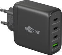 Goobay 64819, Goobay USB-C PD GaN Multiport-Schnellladeger&auml;t (68 W) schwarz
