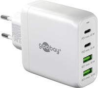 Goobay 64818 USB-C Ladeger&auml;t 68W, PD Fast Charger, Multiport Schnellladeger&auml;t 2x