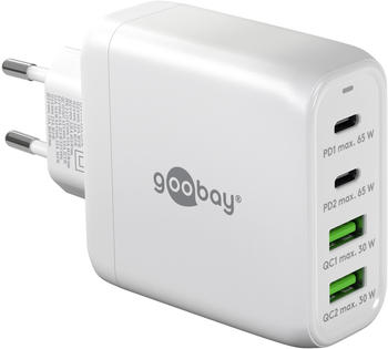 Goobay USB-C PD Multiport-Schnellladegerät (68 W) weiß