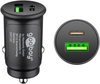 goobay 59521, 27W Goobay Dual-USB Auto Schnellladeger&auml;t USB-C PD (schwarz,...