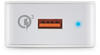 Hama Schnellladegerät 3.0, USB-A, 19,5 W, Weiß
