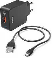 Hama - Usb Ladeger&auml;t 19.5 W 1x Usb-a, 1x Micro-usb Schwarz Innenbereich