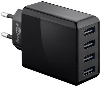 Goobay 4-fach USB-Ladegerät (30 W) schwarz