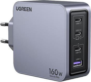 Ugreen Nexode Pro 160w USB-C Ladegerät 4-Ports Mini GaN Schnellladegerat