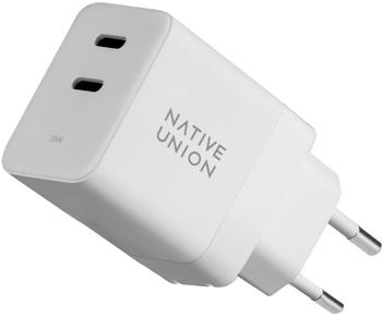 Native Union 2xUSB Fast GaN Charger PD 35W Wei&szlig;