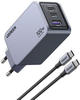 Ugreen 25874, Ugreen Nexode Pro 100W GaN Ladegerät mit USB-C Cable
