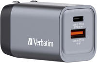 Verbatim 32200, VERBATIM Ladeadapter, Universal, GNC-35, GaN, 35W, grau 1x USB-A QC,