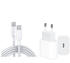 Ventarent USB-C Schnellladegerät 20W + USB-C Kabel 1m Weiß
