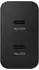Samsung Schnellladeadapter Duo mit Datenkabel 50 Watt EP-T5020X