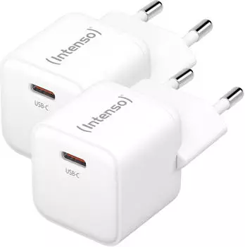 Intenso W30C Power Adapter GaN Doppelpack