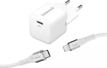 Intenso W30C Power Adapter GaN + C315L Lightning-Kabel