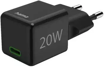 Hama USB-C Super-Mini-Charger 20W Schwarz