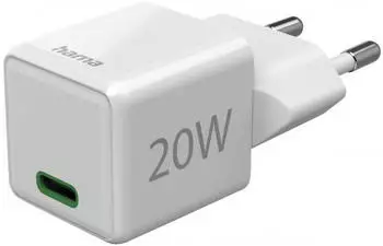 Hama USB-C Super-Mini-Charger 20W Weiß
