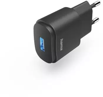 Hama Ladegerät, USB-A, 6 W, Schwarz