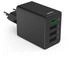 Hama 00201990 Schnellladegerät, 1x USB-C PD, 3x USB-A, Mini-Ladegerät, 35W, Schwarz