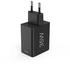 Hama 00201990 Schnellladegerät, 1x USB-C PD, 3x USB-A, Mini-Ladegerät, 35W, Schwarz