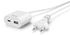 Hama 00223204 USB-Netzteil mit 1,9 m langem Kabel, 3,5A, 1x USB-A, 1x USB-C, Weiß