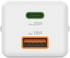 Hama 280638 Schnellladegerät, 1x USB-C, 1x USB-A, Mini-Ladegerät, PD, 20 W, Weiß