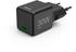 Hama Schnellladegerät, GaN, USB-C, Super-Mini-Charger, PD, 30 W, Schwarz