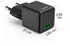 Hama Schnellladegerät, GaN, USB-C, Super-Mini-Charger, PD, 30 W, Schwarz
