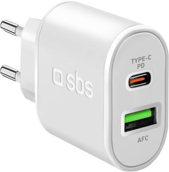 SBS Mobile SBS TETRPD20W Ladegerät für Mobilgeräte Weiß Indoor (TETRPD20W)