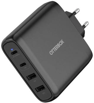OtterBox Standard EU USB C Ladeger&auml;t 100W GaN 2X USB-C + 2X USB-A schwarz (78-81343)