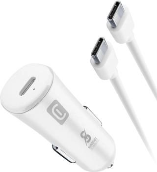 Cellular Line Super Fast Car Power Kit 25W - USB-C to USB-C - Samsung (CBRSMKITC2CPD25WW)