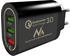 Maclean MCE479 3xUSB-A Ladegerät Schwarz