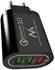 Maclean MCE479 3xUSB-A Ladegerät Schwarz