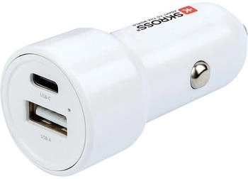Skross Dual Car Charger 65W PD incl. USB-C cable white (SKCHCA0365WPDCN)
