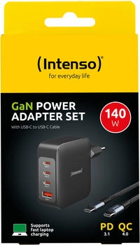 Intenso USB Charger 140 Watt Leistung geeignet f&uuml;r Handys/Smartphones Stecker-Ladeger&auml;t Qualcomm (7814010)