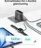 Anker Ladegerät (140W, 4-Port, PD 3.1) mit USB-C Kabel Schwarz