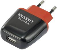 Voltcraft - Spas-2100 Usb Ladeger&auml;t 10.5 W 1x Usb-a Schwarz, Rot Innenbereich