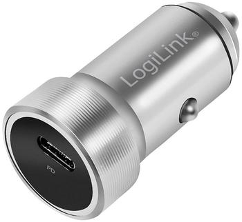 LogiLink PA0260 USB Car Charger 1 Port USB-C PD 20W aluminum silver (PA0260)
