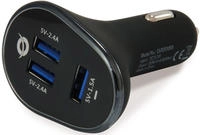 Conceptronic CARDEN 3-Port 31.5W USB-KFZ-Ladeger&auml;t, Auto, Zigarettenanz&uuml;nder, 5 V,