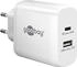 Wentronic Goobay USB-C PD GaN Dual-Schnellladegerät (45W)