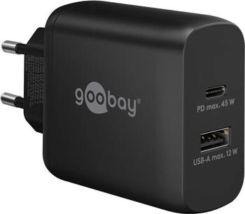 Wentronic Goobay 65411 Ladegerät für Mobilgeräte Kopfhörer - Smartphone - Tablet Schwarz AC Schnellladung Drinnen (65411)