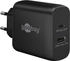 Wentronic Goobay USB-C PD GaN Dual-Schnellladegerät (45W)