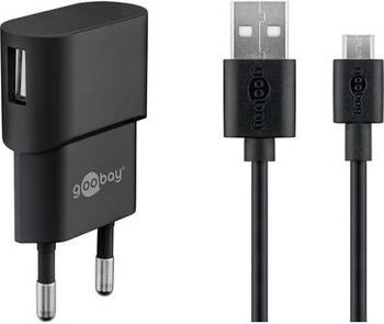 Wentronic Goobay 45296 Ladegerät für Mobilgeräte Indoor Schwarz (45296)